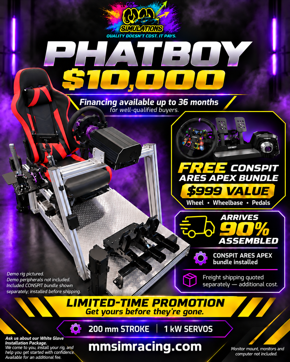 MM Simulations PhatBoy 200mm CONSPIT ARES APEX Bundle